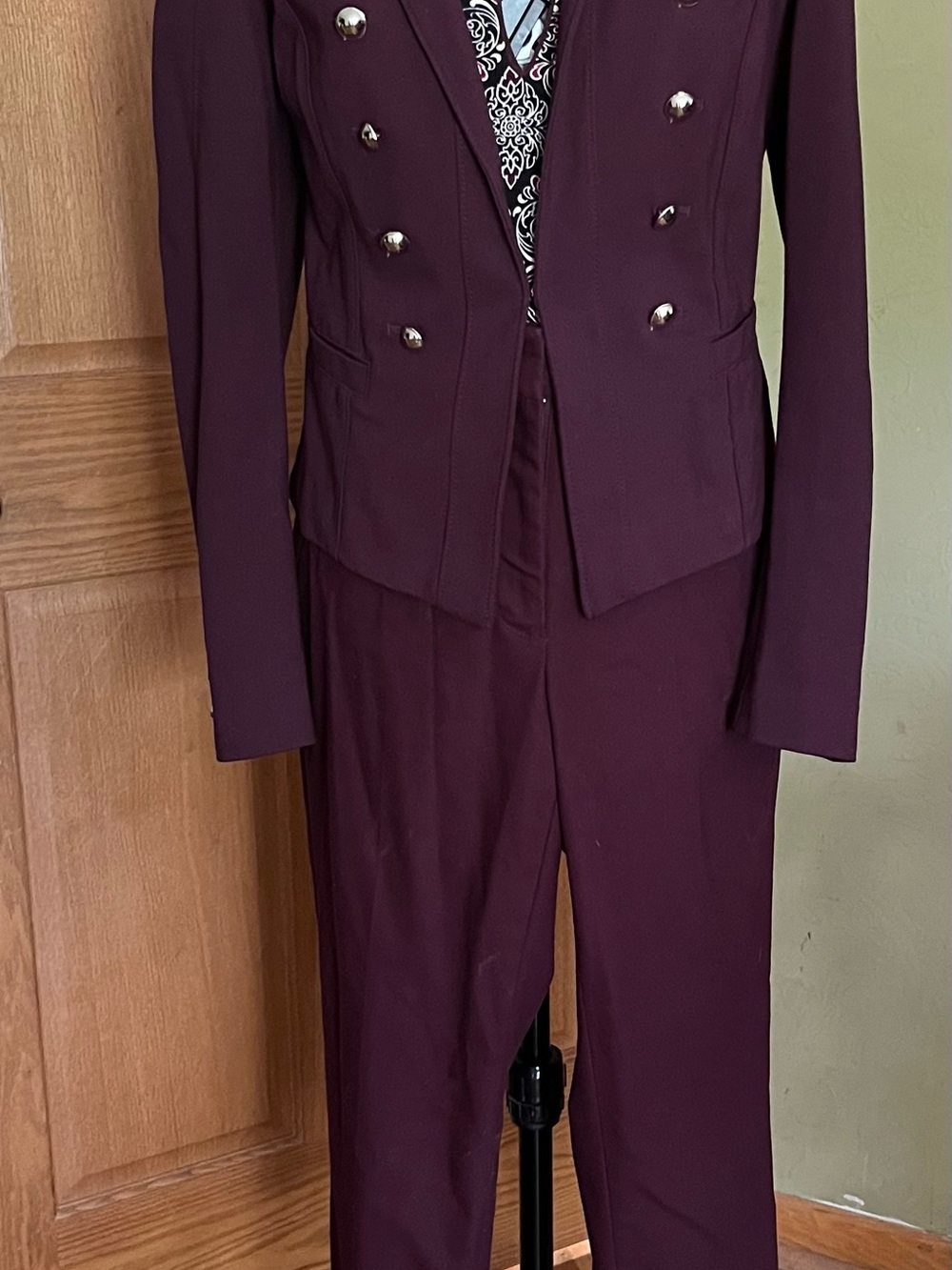 White House Black Market Plum suit